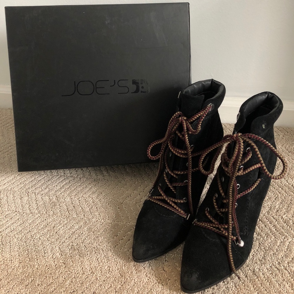 Joe’s Austyn Lace Up Heeled Bootie